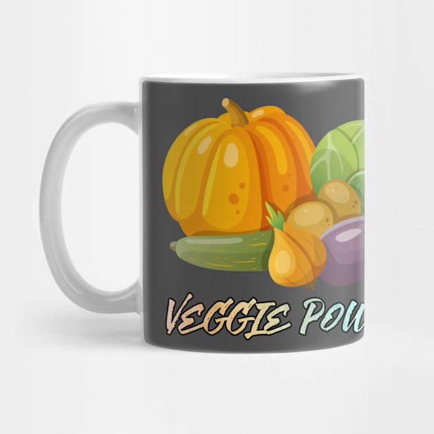 veggie power funny food vegetable by untagged_shop